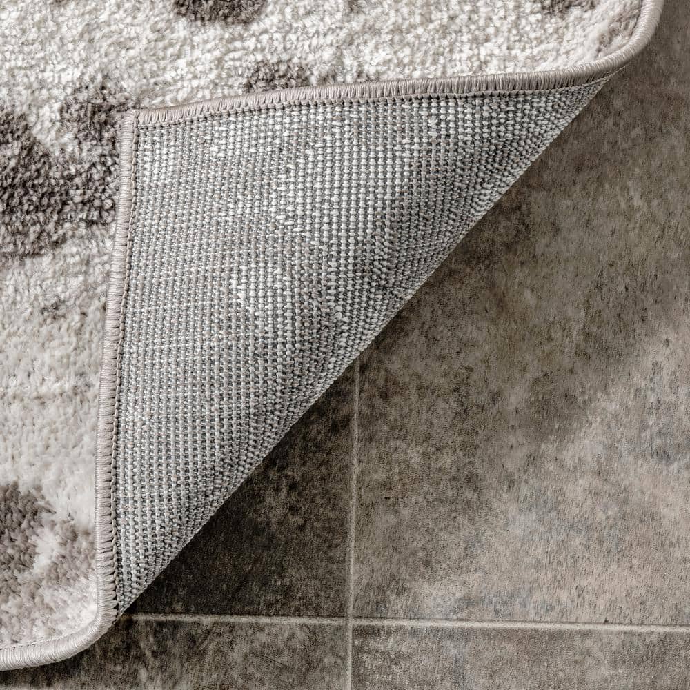 Meaghan Gray Abstract Washable Synthetic Area Rug, 5' x 8'