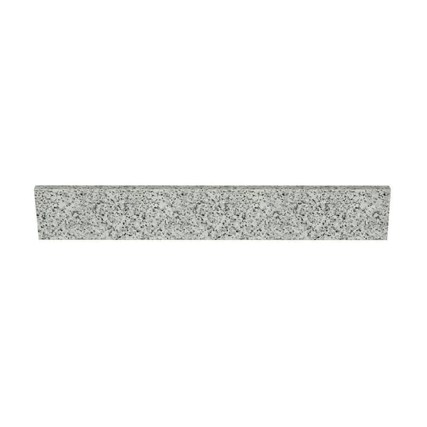 31 in. W x 0.75 in. x 4 in. Grey Granite Bathroom Vanity Backsplash