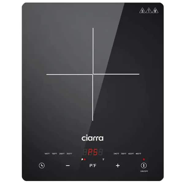 Elexnux LD 11 in. 1 Elements Induction Cooktop in Black with Sensor Touch and Digital Timer