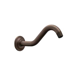8.75 in. Wall Mount Shepherd's Hook Shower Arm, Oil Rubbed Bronze with Flange Included