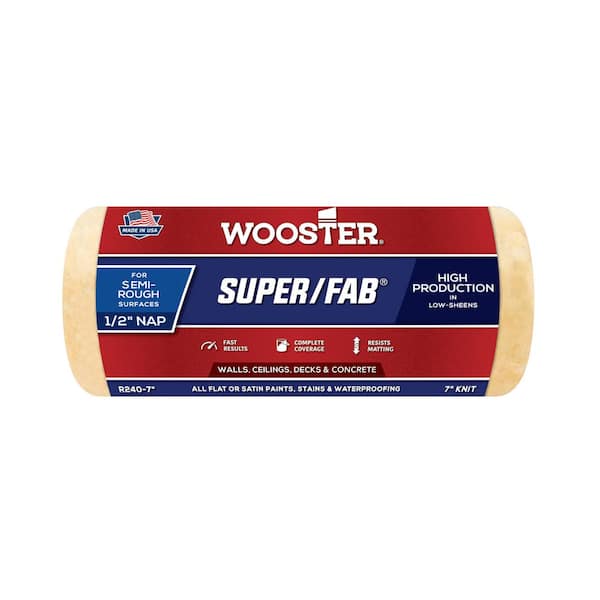 Wooster 7 in. x 1/2 in. Pro Super/Fab High-Density Knit Roller Cover
