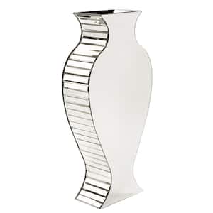 Rounded Mirrored Decorative Vase - Tall
