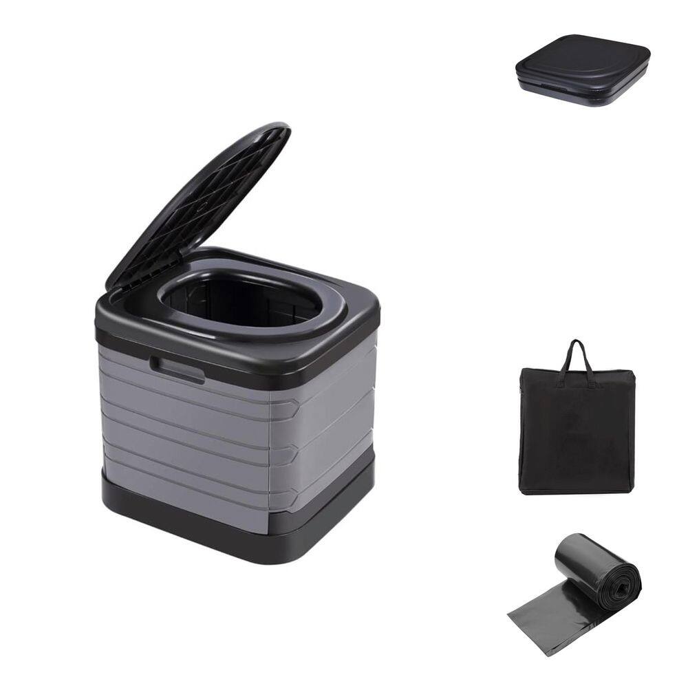 Non-electric 13 Gal. Capacity Waterless Composting Toilet System Extra Large Foldable Portable Toilet for Adults Black price history on PriceWatchPro