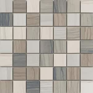 Motion Multicolor 13.11 in. x 13.11 in. Matte Porcelain Mosaic Tile- (1.19 sq. ft./Piece)