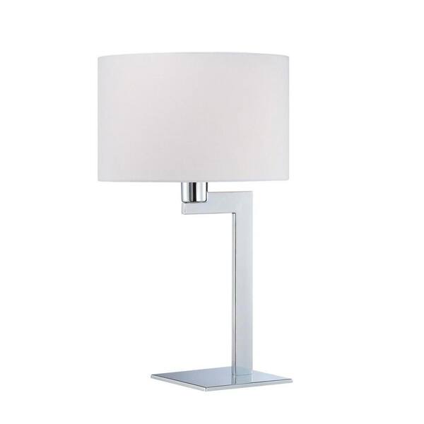 Illumine 22.5 in. Chrome Table Lamp