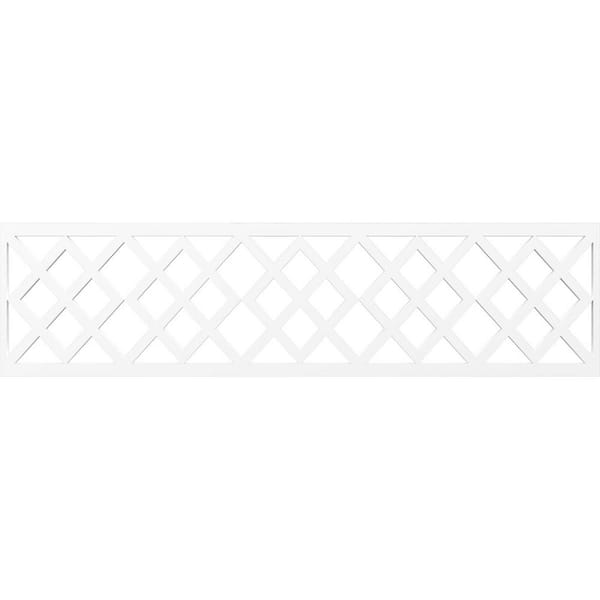 Ekena Millwork Hadley Fretwork 0.375 in. D x 47 in. W x 12 in. L PVC Panel Moulding