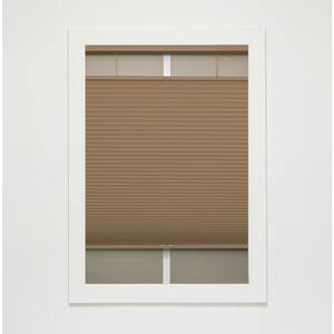 Cut-to-Width Latte Cordless Top Down Bottom Up Blackout Eco Polyester Cellular Shade 61 in. W x 72 in. L