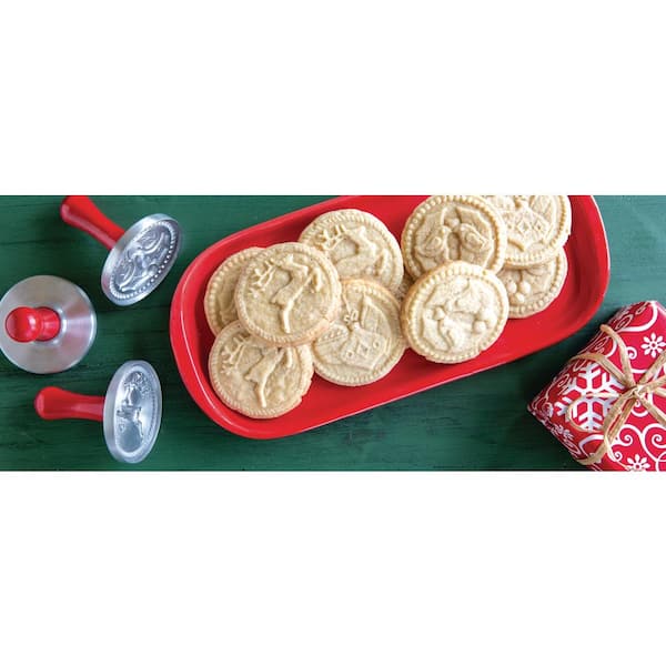 Nordic Ware Holiday Cast Cookie Stamps 01236M - The Home Depot