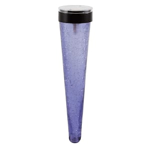 31.5 in. Tall Light Blue Solar Sparkle Cones with Stake (Pack of 3)