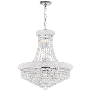 Empire 14-Light Down Chandelier With Chrome Finish