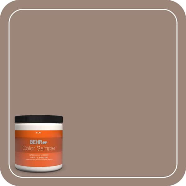 BEHR PREMIUM PLUS 8 oz. #PMD-52 Flower Wood Flat Interior/Exterior Paint & Primer Color Sample