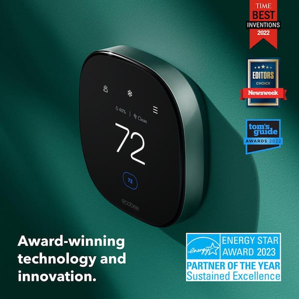 ecobee Smart Thermostat Premium Plus Pack (Includes 2x SmartSensor