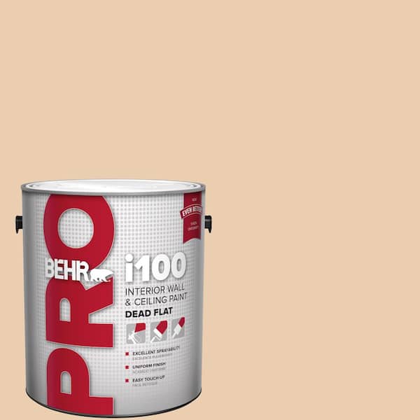BEHR PRO 1 gal. #BXC-64 Shortbread Cookie Dead Flat Interior Paint