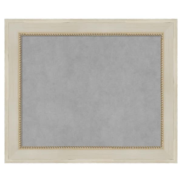 Amanti Art Parthenon Cream 24 in. x 20 in Framed Magnetic Board