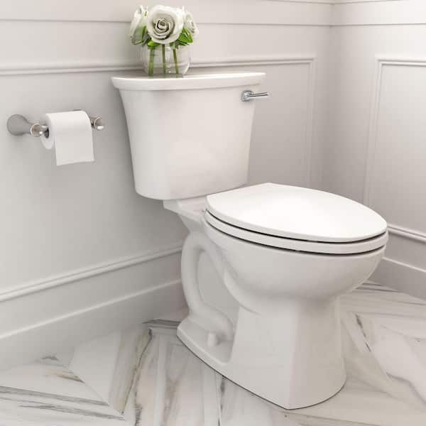 Edgemere 2-Piece 1.28 GPF Single Flush Right Height Elongated Toilet in White, Seat Not Included