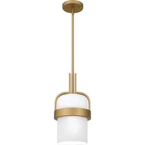 Duval 1 light Aged Brass Mini Pendant Light