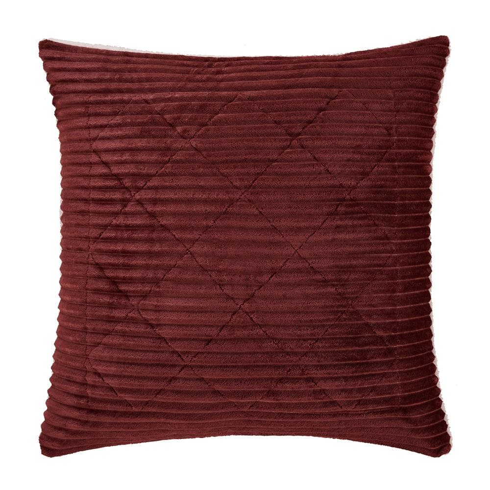 Emmett Brick Solid Polyester Euro Sham 26 in. L X 26 In. W