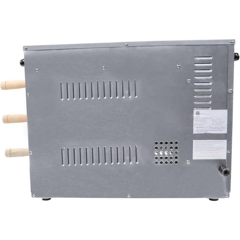 Silver Propane Gas Rotisserie Grill with Auto Rotating Skewers