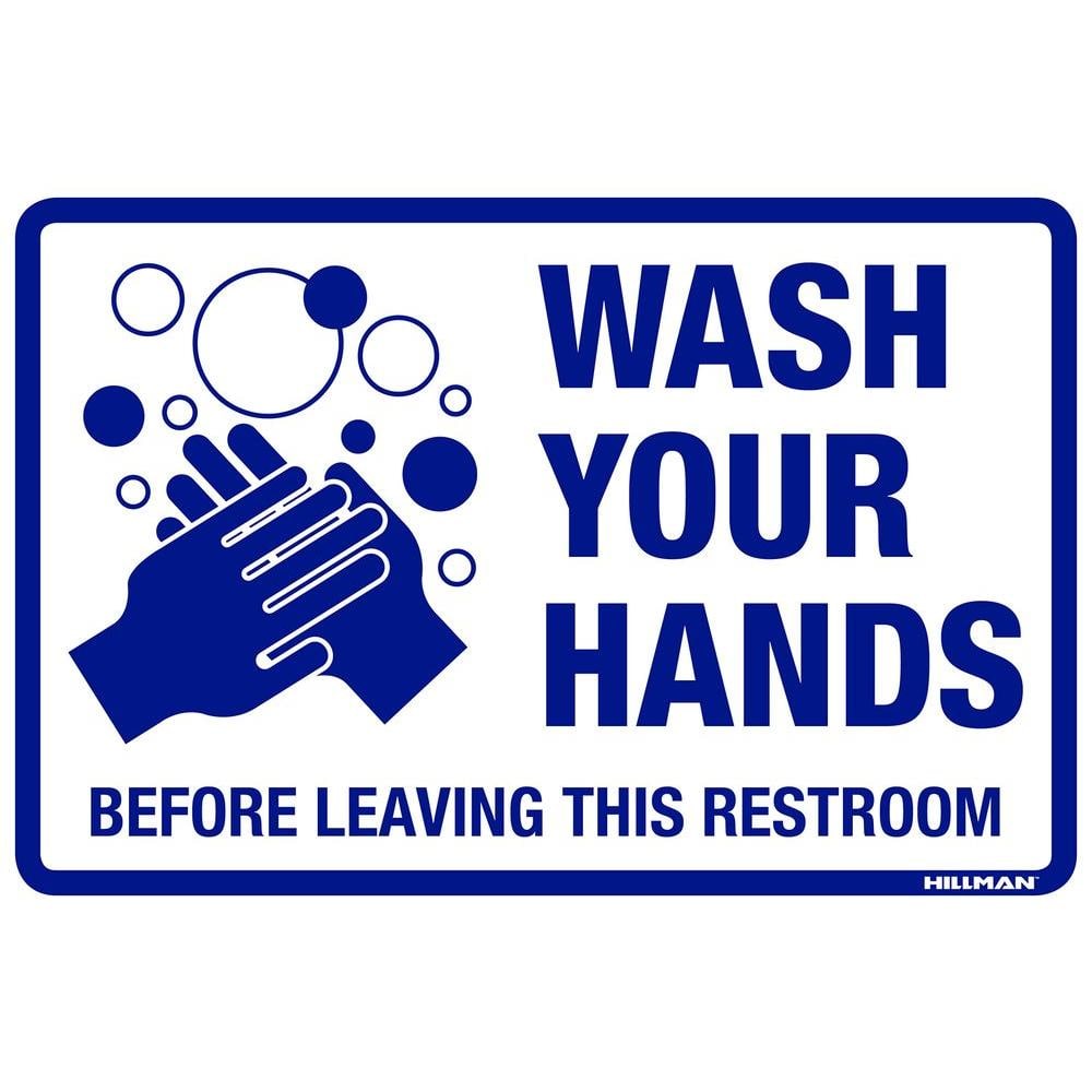8 in. x 12 in. Wash Your Hands Before Leaving This Restroom Sign price history on PriceWatchPro