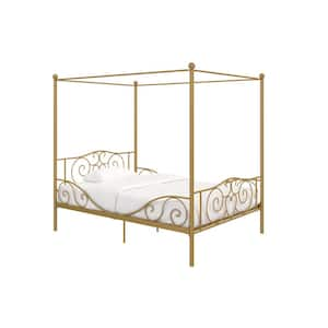 Capri Gold Full Size Metal Bed