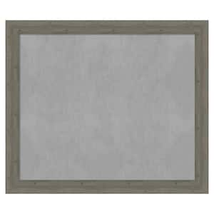 Fencepost Grey 55 in. x 47 in Framed Magnetic Board