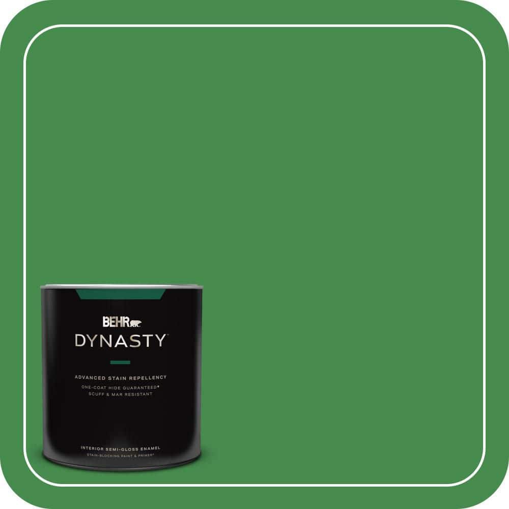1 qt. #MQ4-48 Planet Green One-Coat Hide Semi-Gloss Enamel Interior Stain-Blocking Paint and Primer price history on PriceWatchPro