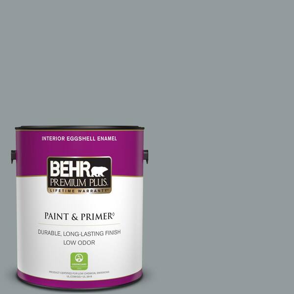 BEHR PREMIUM PLUS 1 gal. #720F-4 Stone Fence Eggshell Enamel Low Odor Interior Paint & Primer