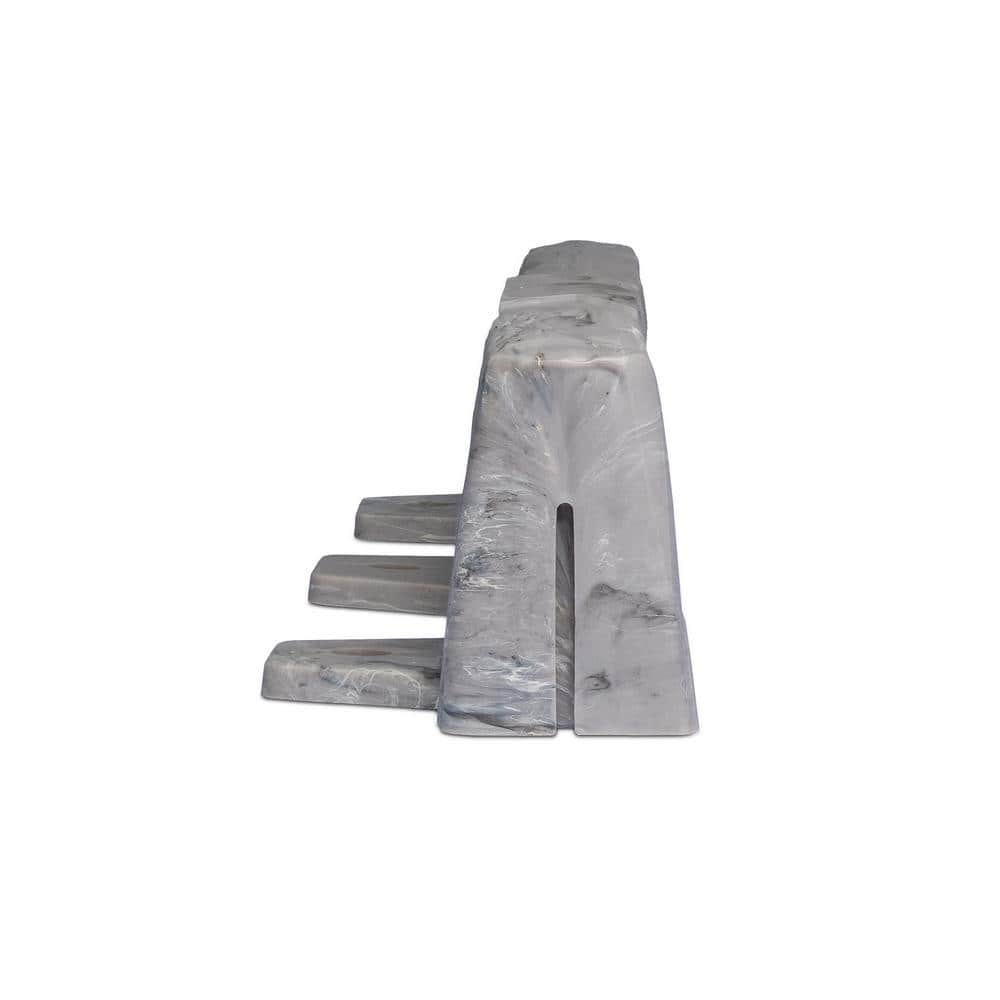 Slate Gray Faux Stone No-Dig Landscape Edging Kit, 60 ft