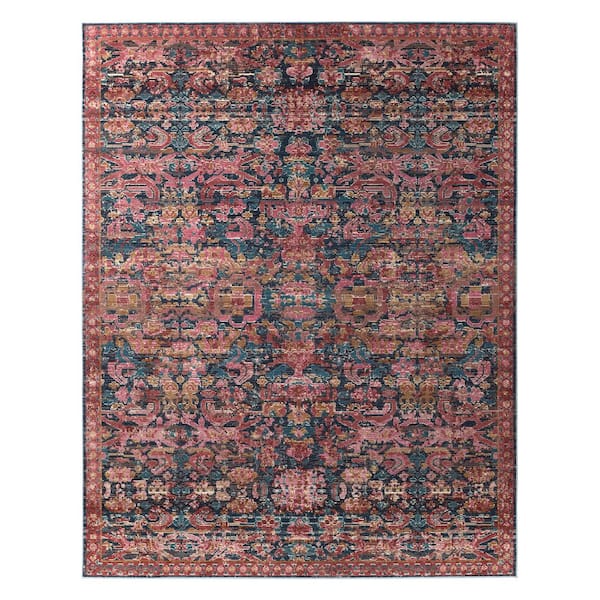 Jaipur Living Swoon Pink/Blue 5 ft. X 7 ft.3 in. Oriental Rectangle Area Rug