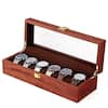 YIYIBYUS 20 Slot Wooden Watches Display Box Case Jewelry Watch Storage  Organizer OT-ZJGJ-4085 - The Home Depot