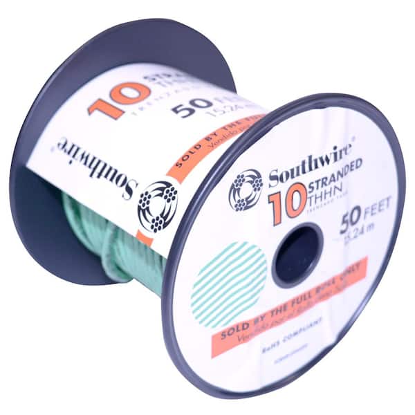 Southwire 2,500 ft. 10 Green/Yellow Stranded CU THHN Wire 66311203 - The  Home Depot