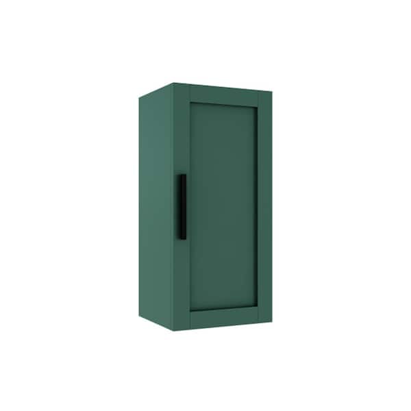 Sarlai 13.8 in. W x 11.8 in. D x 29.5 in. H Bathroom Storage Wall Cabinet in Deep Green