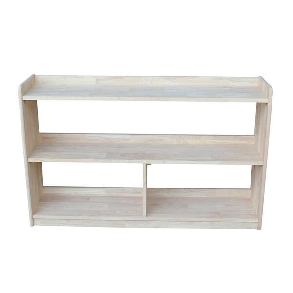 International Concepts 30 in. Unfinished Wood 4-shelf Unfinished Accent Bookcase
