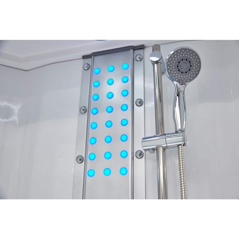 Mesa WS-803A Clear Glass Walk-In Steam Shower Kit