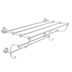Waverly Place Collection 36 in. W Train Rack Towel Shelf in Polished Chrome