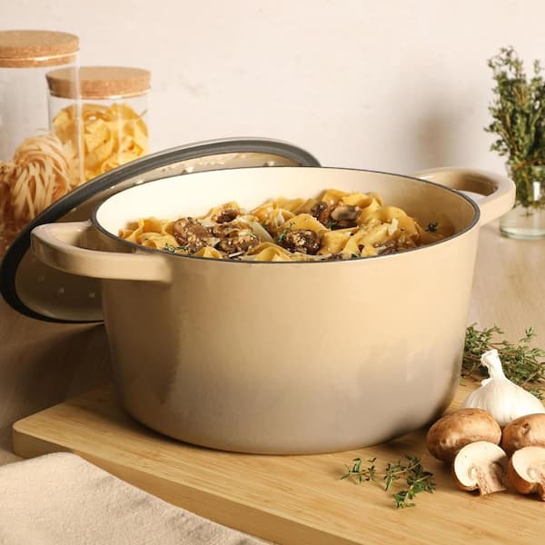 Crock Pot 7 qt. Enameled Cast Iron Dutch Oven with Lid in Gradient