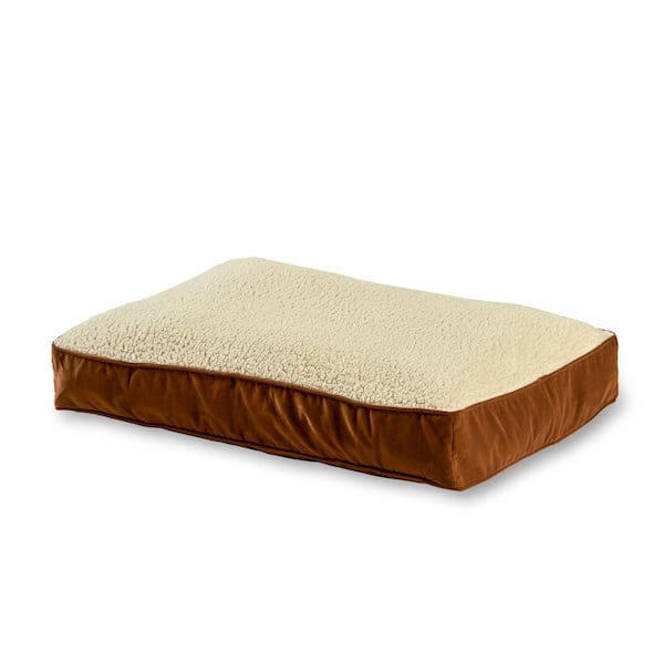 Buster Small Latte Sherpa Dog Bed