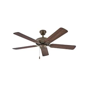 Hinkley Metro 52" 3-Speed Indoor/Outdoor Dual Mount Ceiling Fan, Metallic Matte Bronze