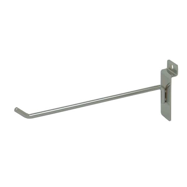 Econoco 8 in. Chrome Deluxe Hook for Slatwall (Pack of 96)