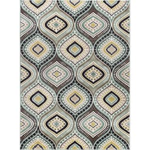 Capri Abstract Multi-Color 8 ft. x 10 ft. Indoor Area Rug
