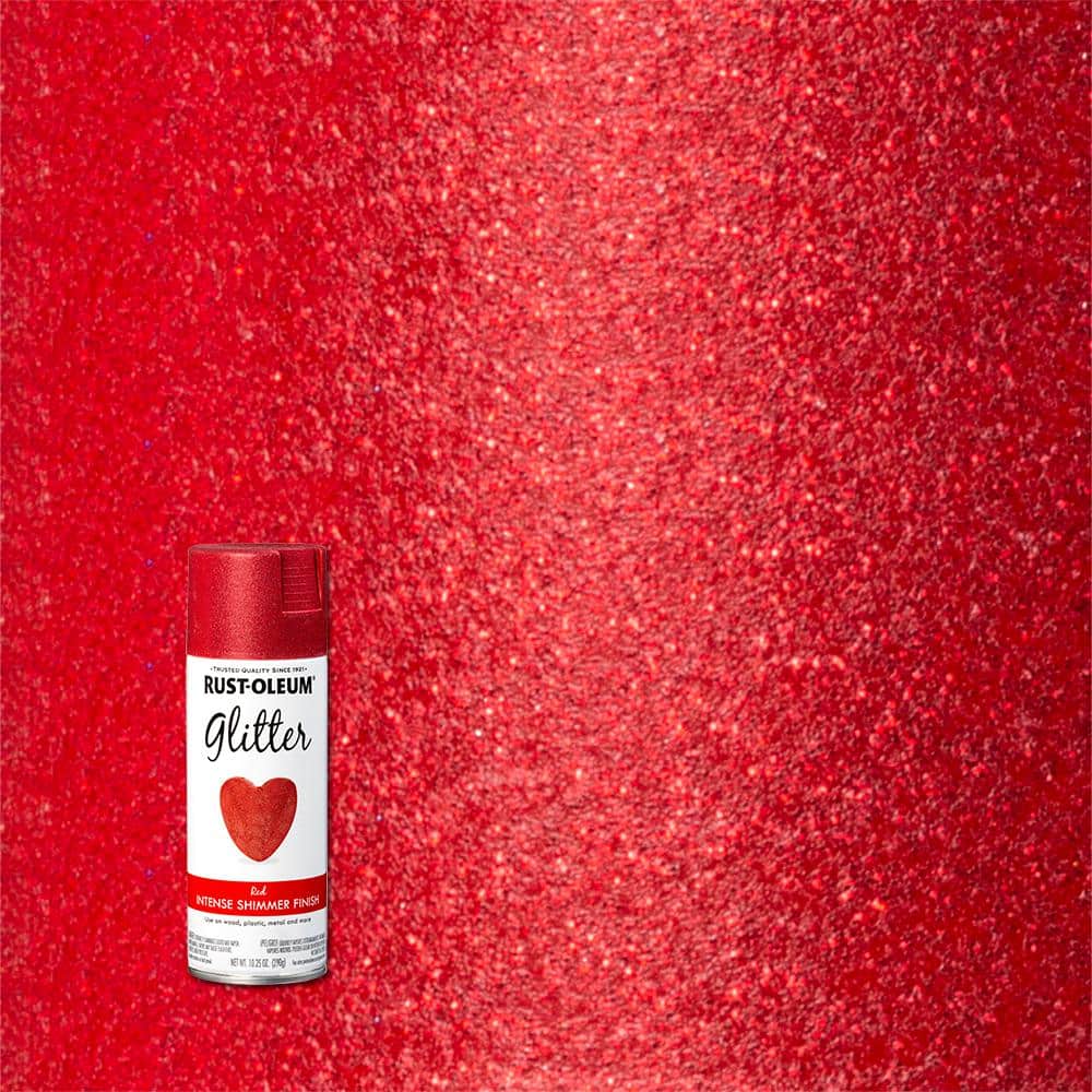 Rust-Oleum Specialty 10.25 oz. Red Glitter Spray Paint 342609 - The Home  Depot
