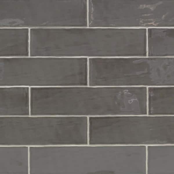 Ivy Hill Tile Catalina Driftwood 3 in. x 12 in. x 8 mm Polished Ceramic Subway Wall Tile (10.76 sq.ft./case)