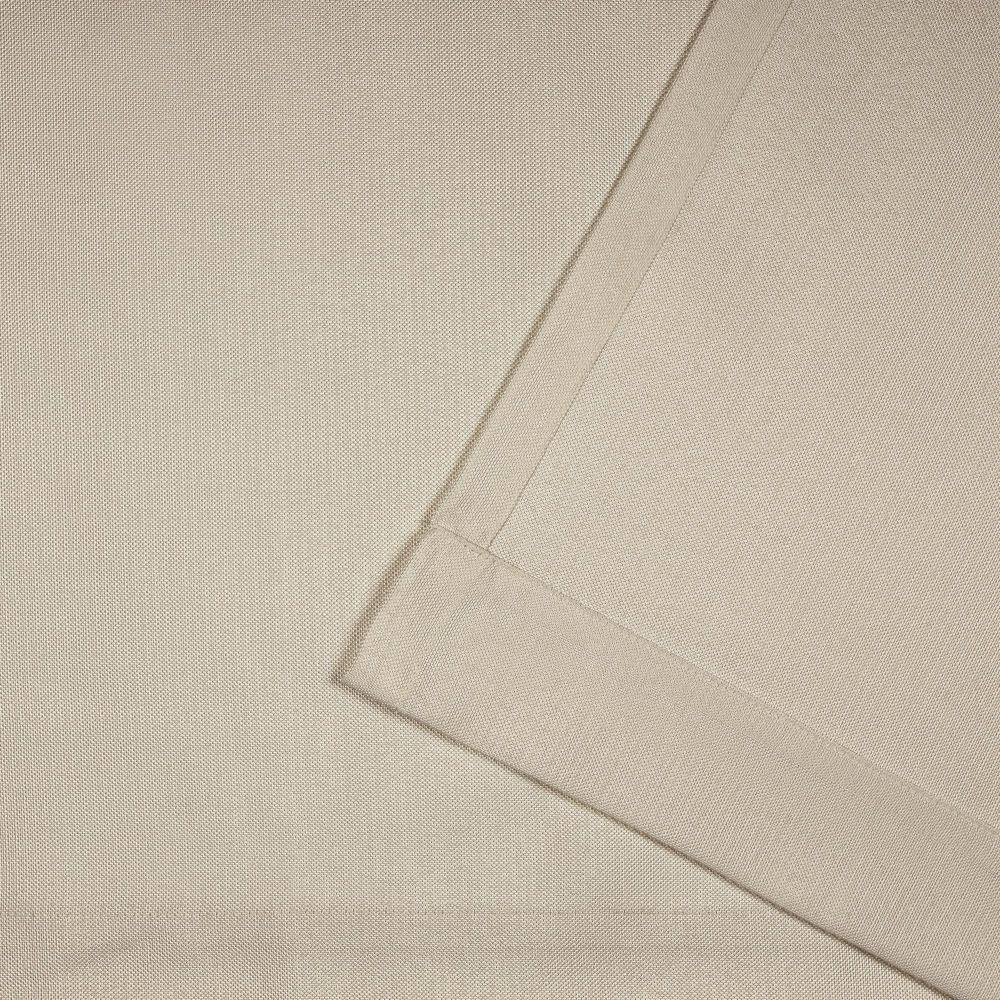 Natural Light-Filtering Polyester Tab Top Curtain Panels, 54" x 108"