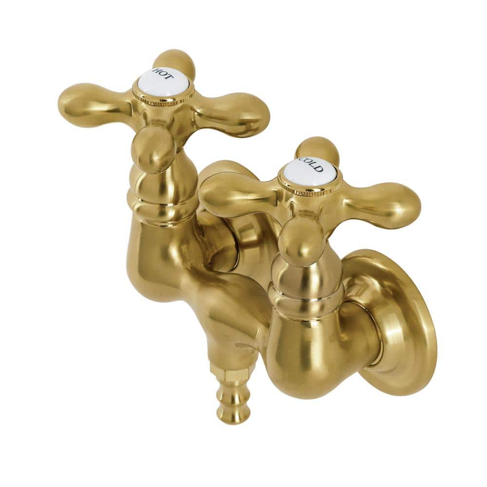 Elegant wallmount leg tub faucets