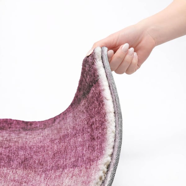 Dream Shag Premium Machine Washable Abstract ADS625 Merlot 10 ft. x 14 ft. Area Rug