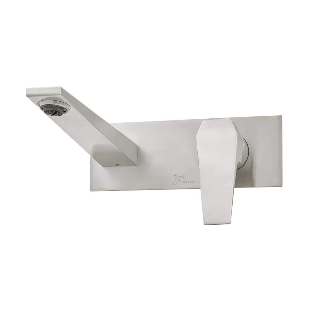 Voltaire Brushed Nickel Single-Handle Wall-Mount Bathroom Faucet