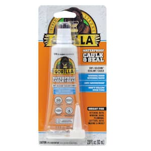 2.8 Oz. Waterproof Caulk and Seal 100% Silicone Sealant White (6-Pack)