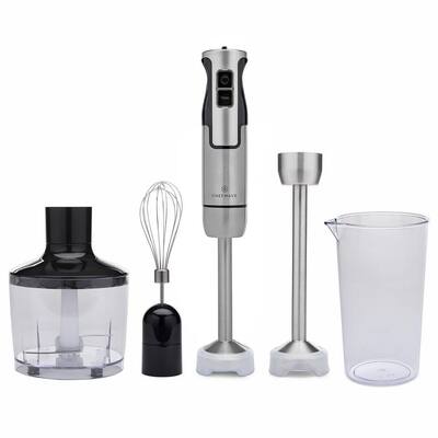 Chefman Immersion Blender, 2-speed, Turquoise, Stainless Steel Blades, 300W  RJ19-V3-RBR-TURQ-C - The Home Depot