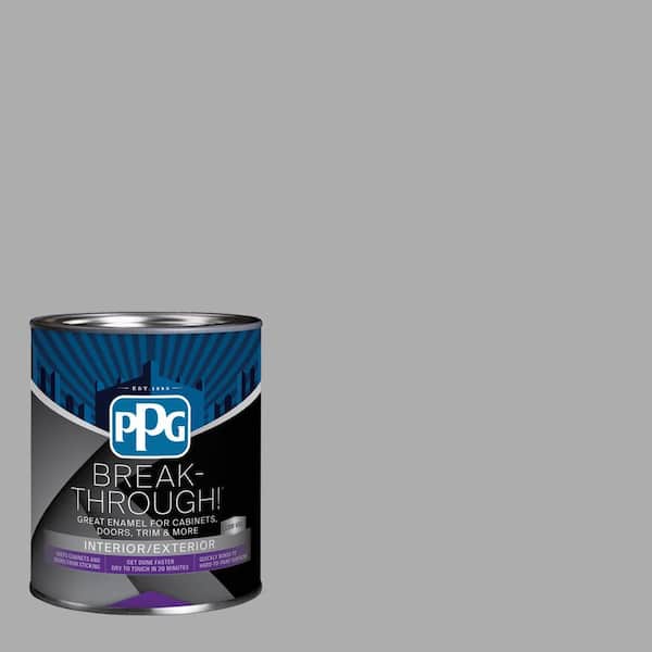1 qt. PPG1001-4 Flagstone Semi-Gloss Door, Trim & Cabinet Paint