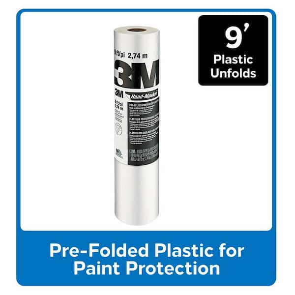 3M Hand-Masker 9 ft. x 90 ft. Contractor's Plastic